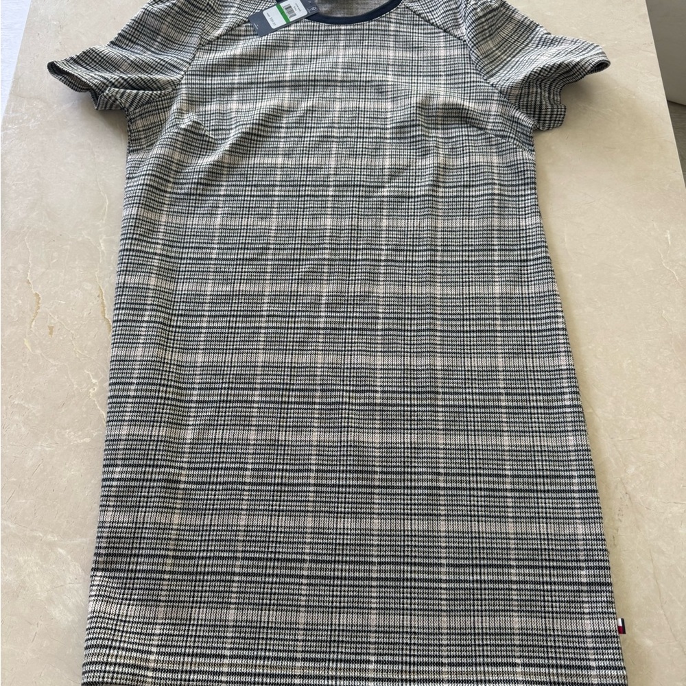 New Tommy Hilfiger Plaid Above Knee Shirt Dress. Large. $89.